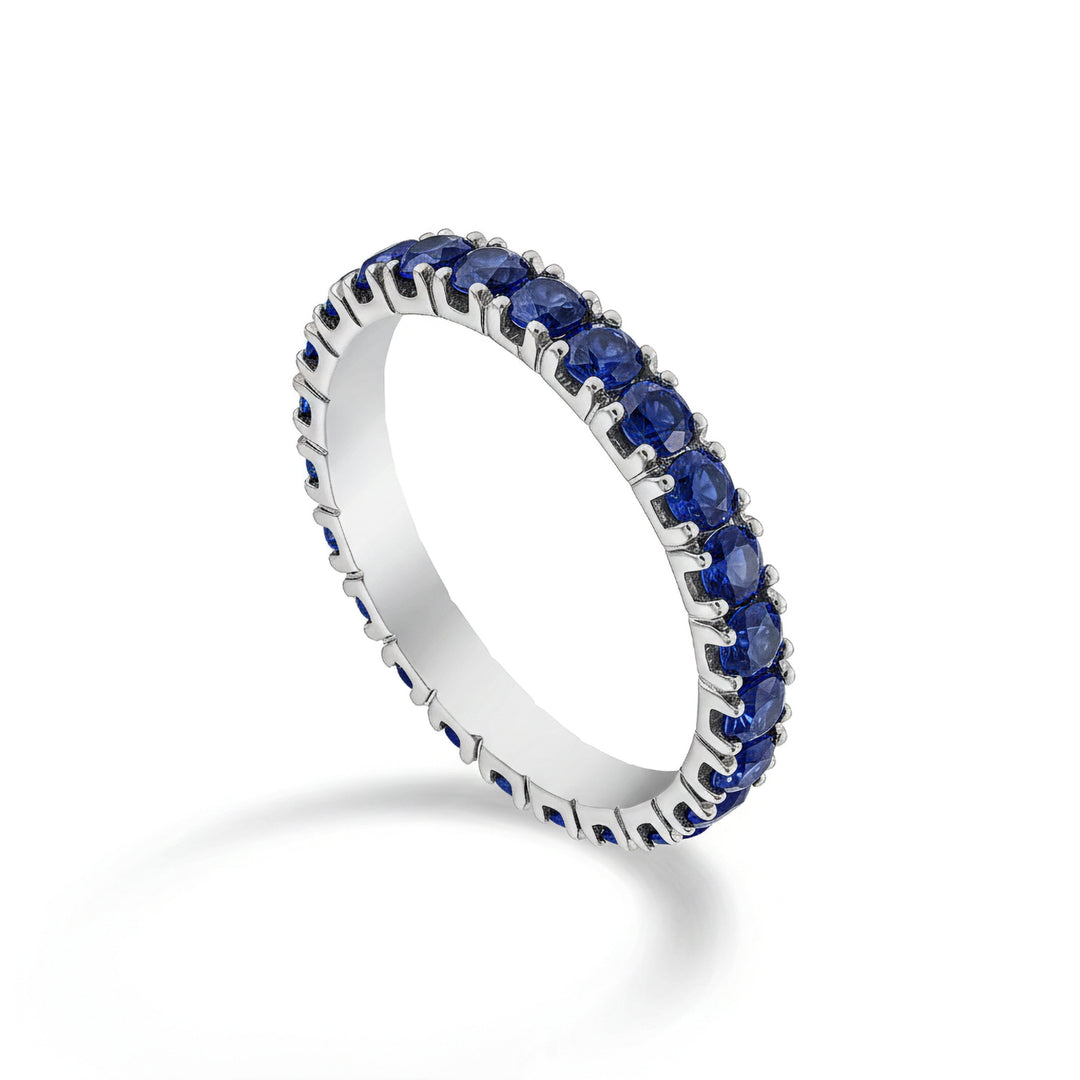 Bague Golay gyrodito avec saphirs en or blanc taille 14 AETL022ZB075B-14
