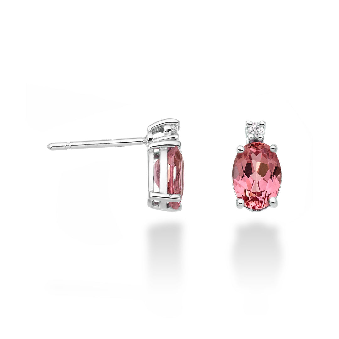 Mikiko or 18k zaffiro rosa ovale 6x4 ct.1,20 diam. ct.0,02 MO5023O4ZFRP