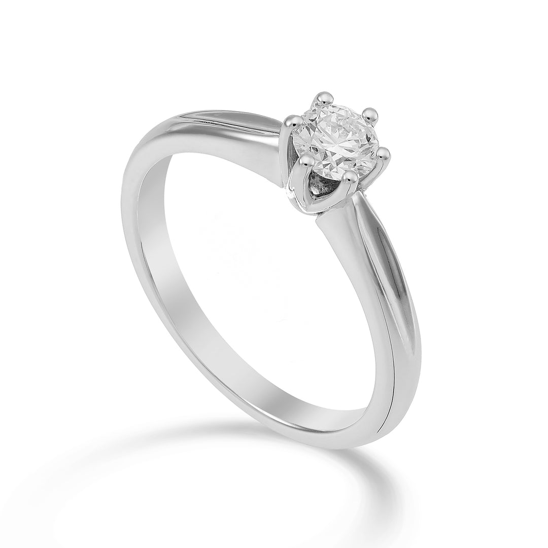 Bague solitaire World Diamond Group à 6 griffes ASL046DI-23009110095