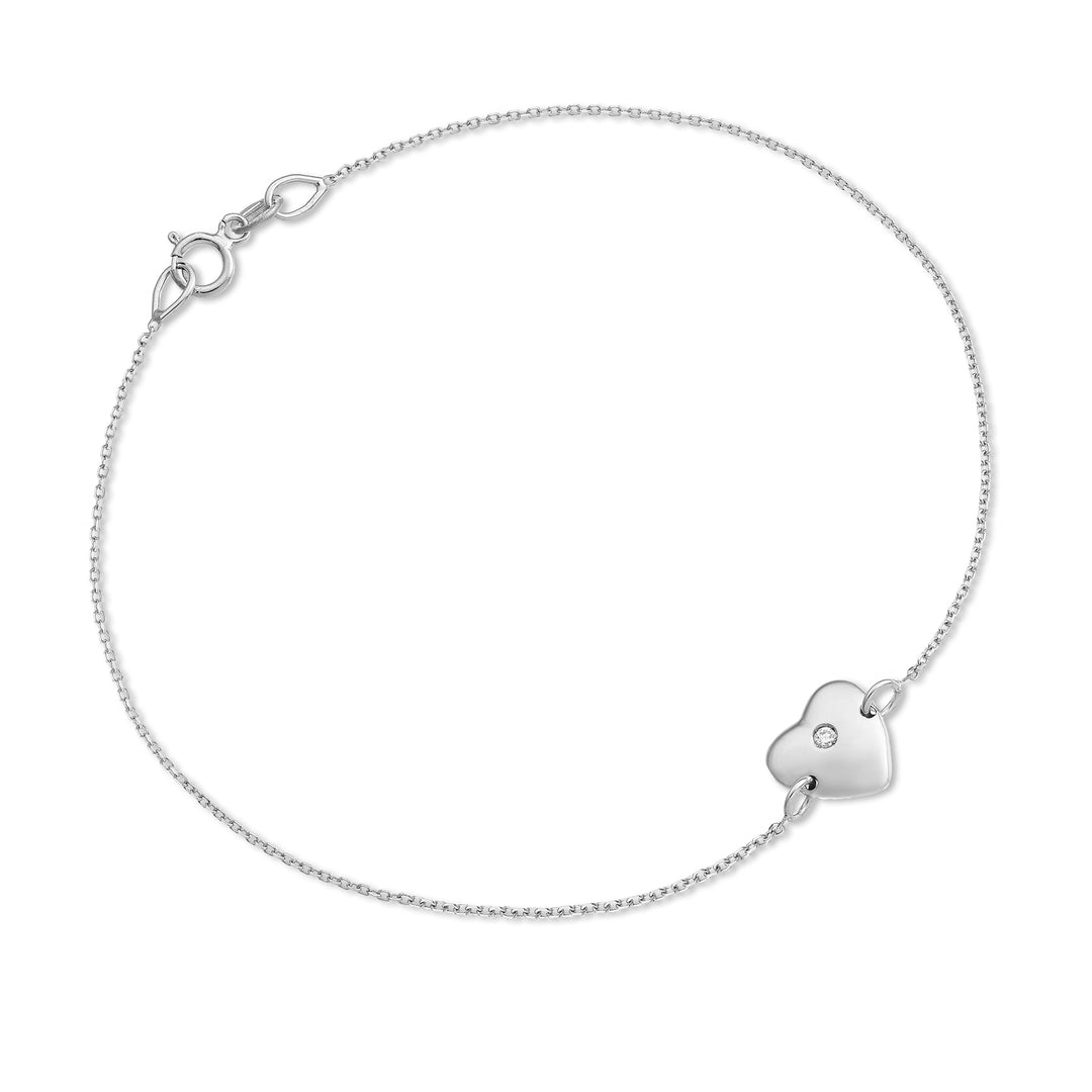 Mikiko br 18k heart 0.01 ct white gold MB5039O4BR001