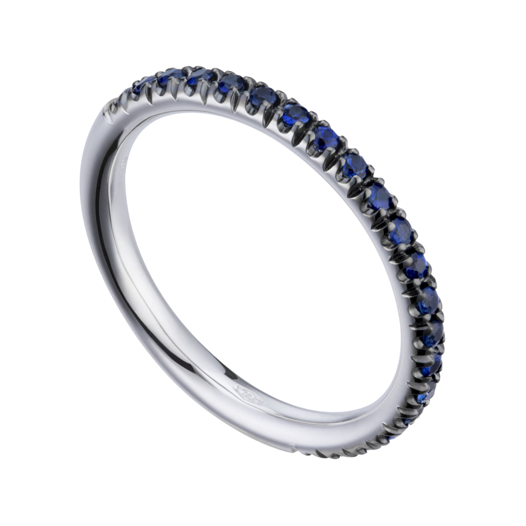 Anillo de eternidad Golay 1/2 zafiros redondos AET016ZB0-19322110058