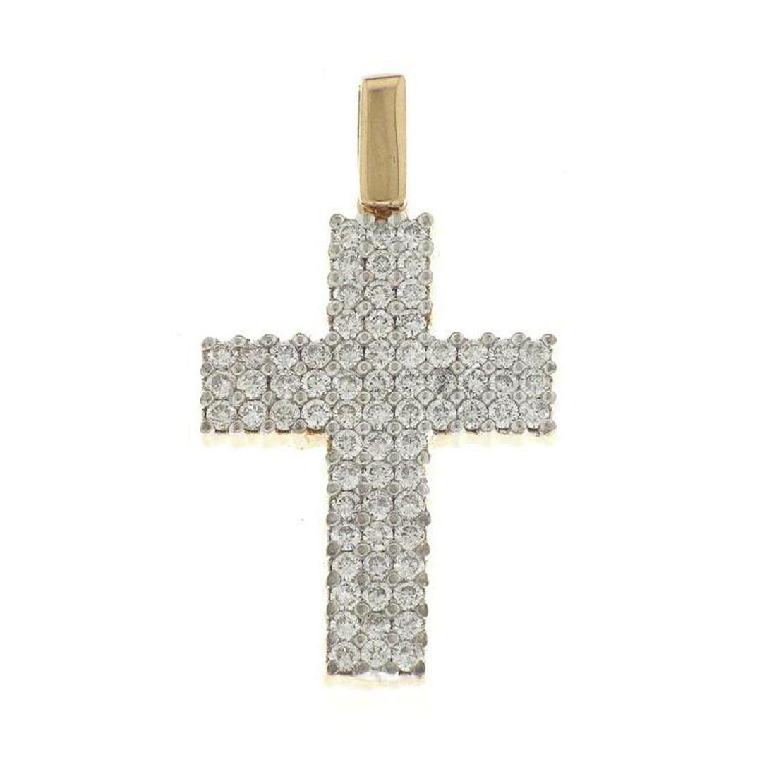 Golay croce diamanti oro rosa GGE003R-12073110042