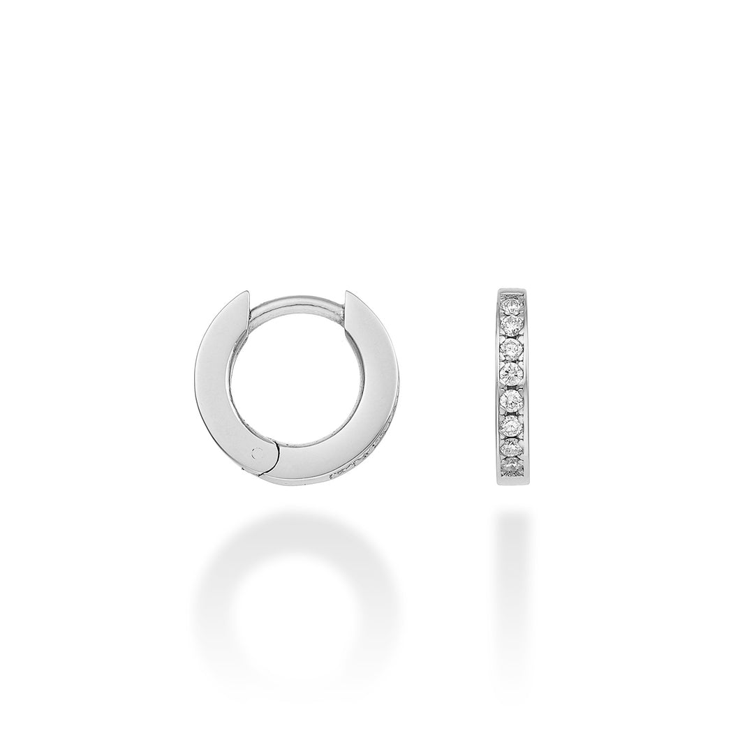 Mikiko or 18k round diam. 0.08 ct white gold diam. east. 10mm MO5062O4BR008