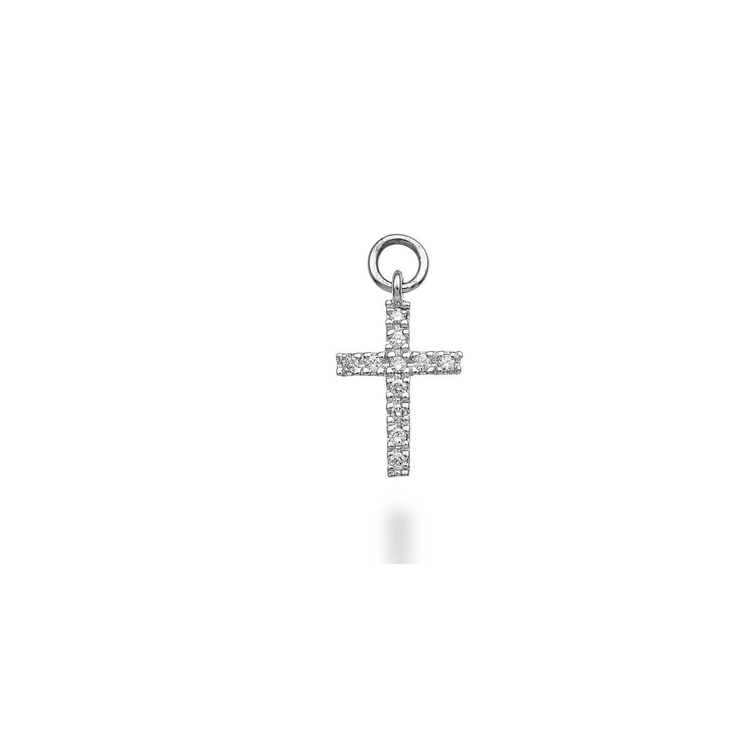 Charm World Diamond Group Cruz en oro blanco de 18k diám. ct.0,07 GCROCE06CHO4