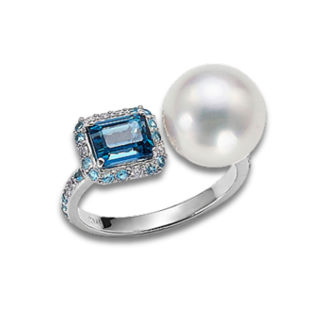 Golay an 18k sspw 10/11 ct.0,10 diam ,topazi azzurri e t opazio london GA0771O4SABI100