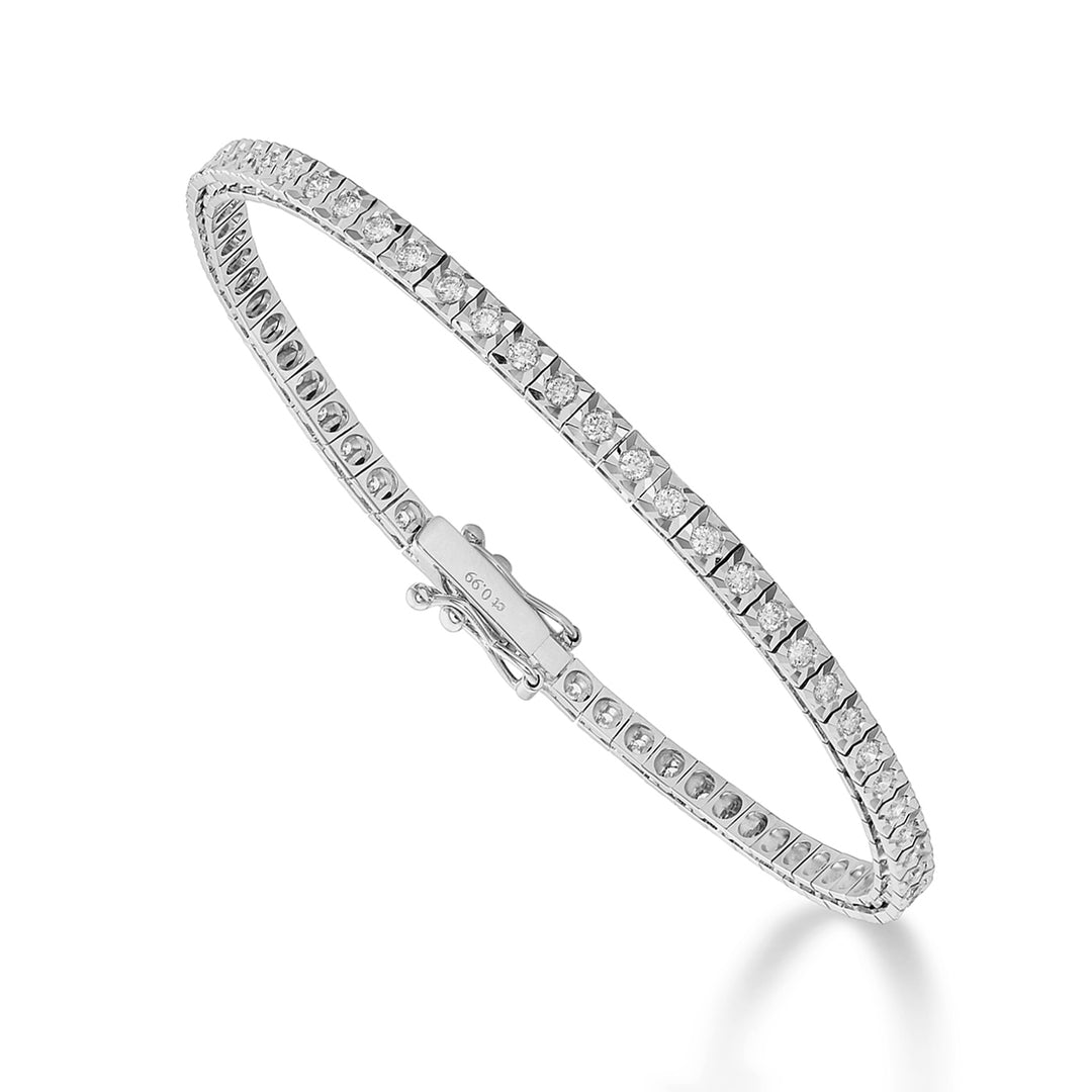 World Diamond Group bracciale tennis a stella 1,07ct 17,5cm BTQ040100WDI1-175-26044110154