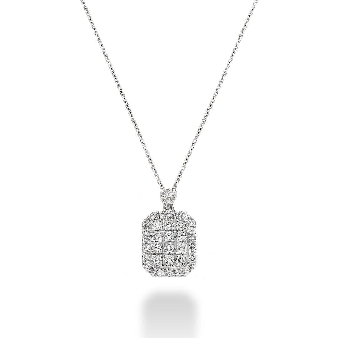 Collier multi-pierres Golay forme octogonale GMPC001DI-23051110025