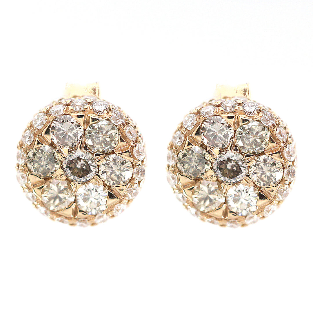 Golay orecchino bottone pave&