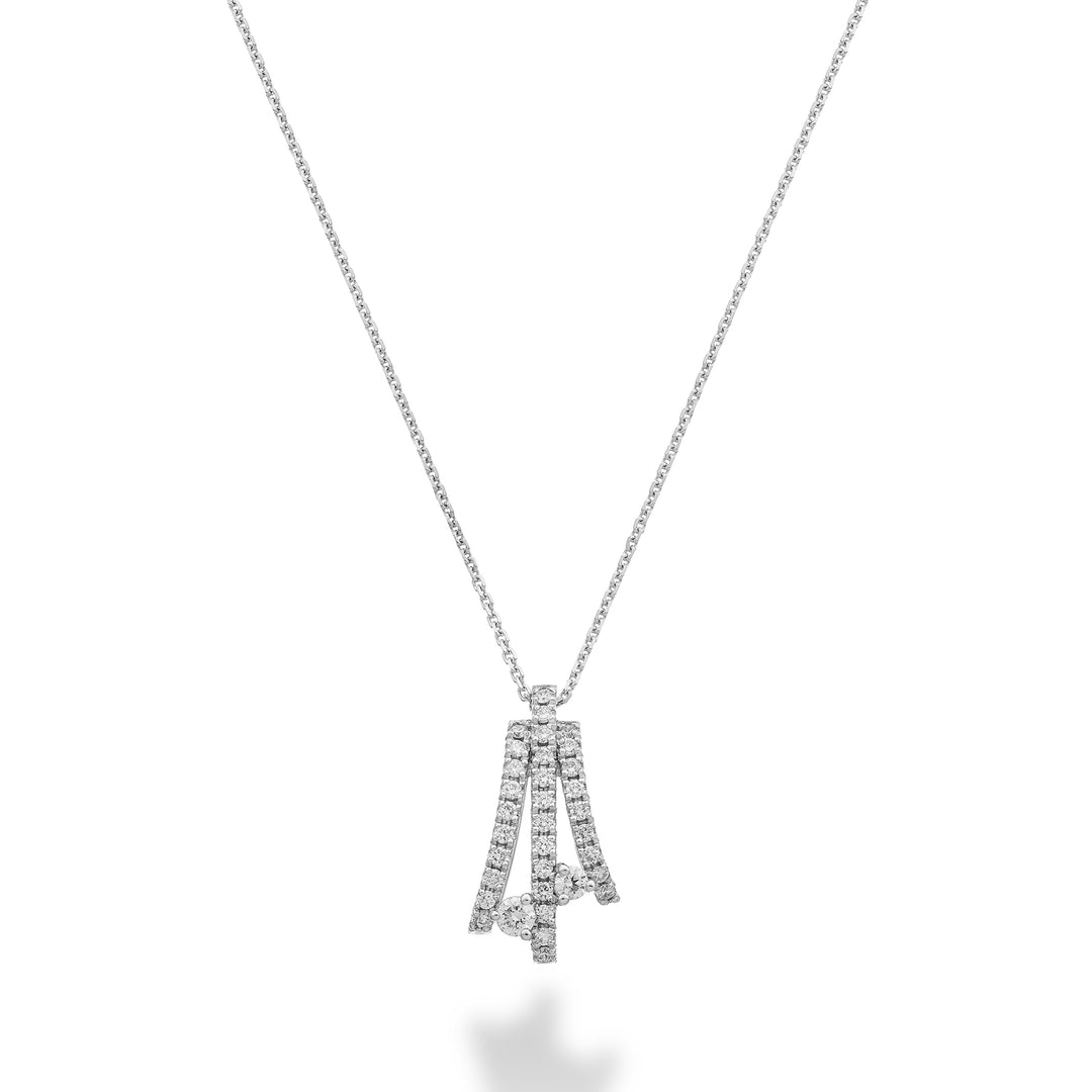 Golay collana diamanti tre file con due pietre tangenti GMF779DB-25330110209