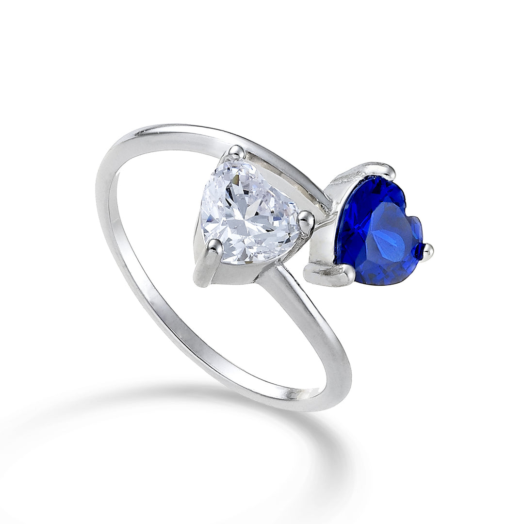 Nihama an ag925 gem swarovski blanco y azul NA7198A4BLU0000