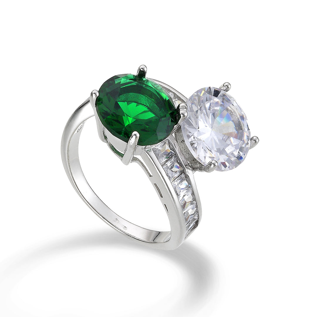Mikiko an ag925 gem swarovski white and green MA7191A4VERDE00