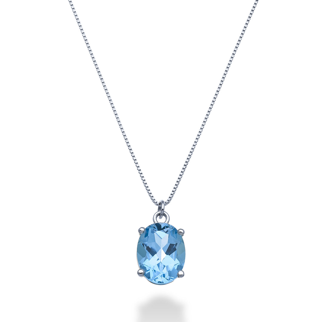 Mikiko cl 18k oval Swiss topaz 9x7 ct.2.10 MD5143O4TPAZ