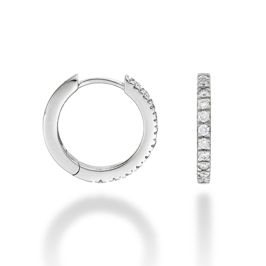 Mikiko or 18k ct.0.35 size 4 white gold diam. east. 15mm MO5079O4BR035-4