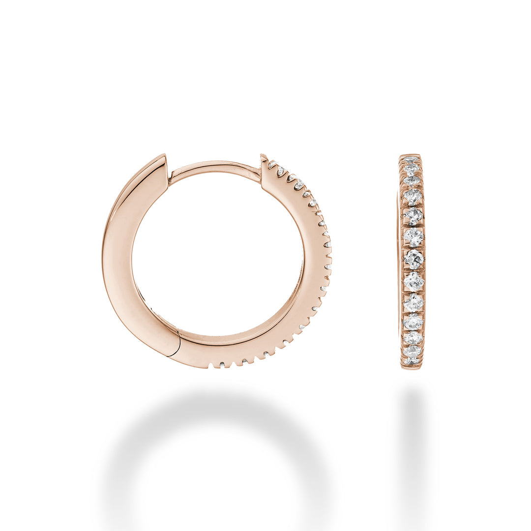 Mikiko or 18k ct.0.26 size 4 rose gold diam. east. 15mm MO5078O3BR026-4