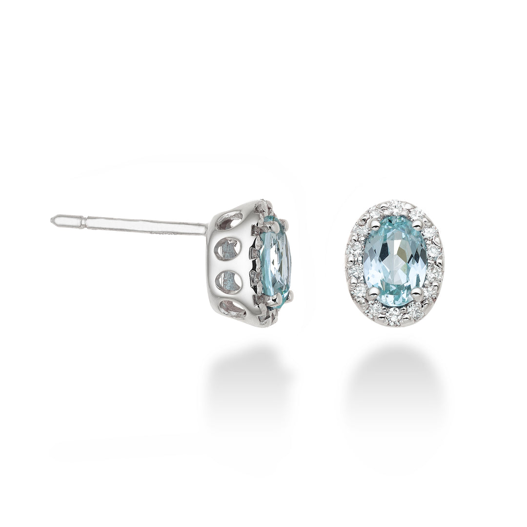 Nihama or 18k tormalina paraiba ovale 6x4 ct.1,40 dia ct.0,18 NO5038O4PAR