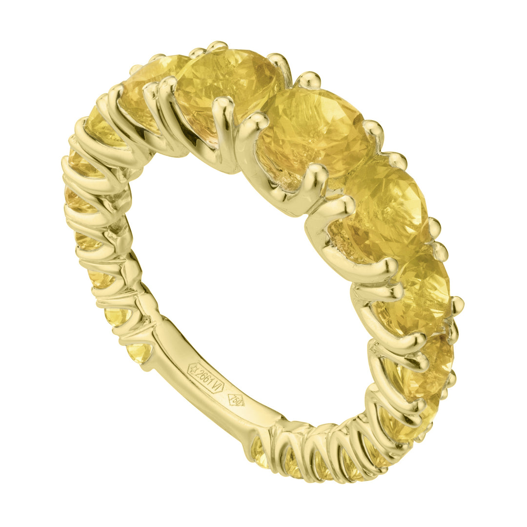 Nihama une citrine graduée de 18 carats avec un lingot d&