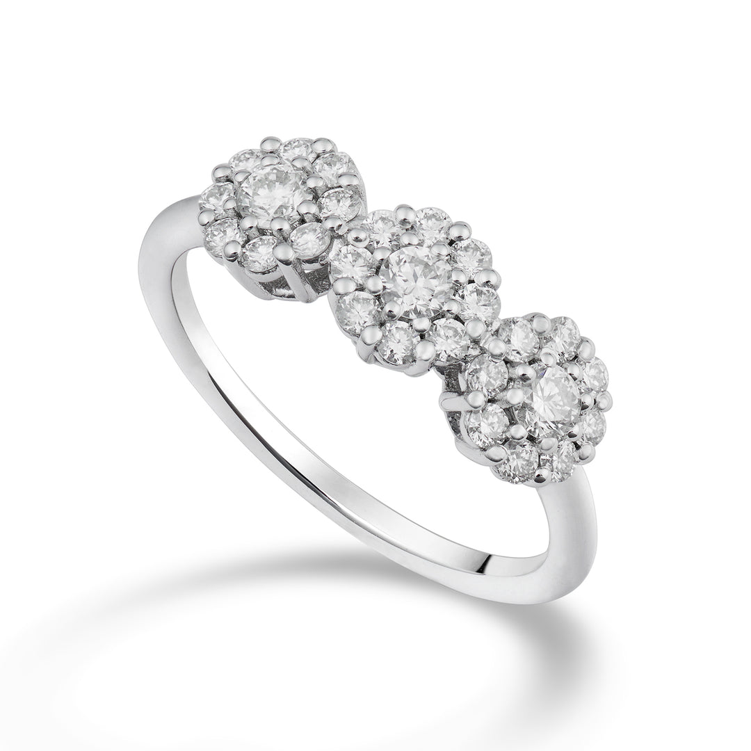 Mikiko una trilogía de 18k ct. total 0,65 tamaño 3 MA5133TRO4BR065