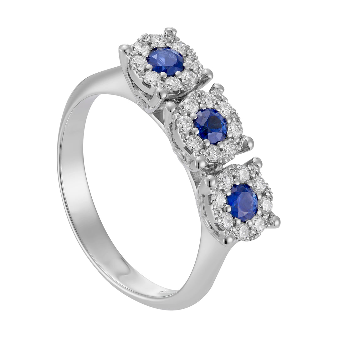 Nihama un zafiro de 18k no. 0,40 ct de diámetro. 0,29 quilates NAGICETR01DIZBO4