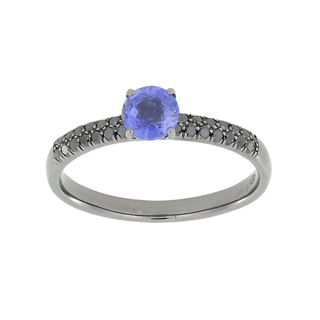 Golay anello pave black + zaffiro blu AFP1170NBS-21279110066