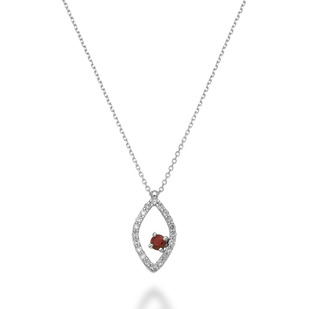 World Diamond Group cl 18k "occhio" rubino n. ct.0,11 diam. ct.0,15 GD5159O4RBN026