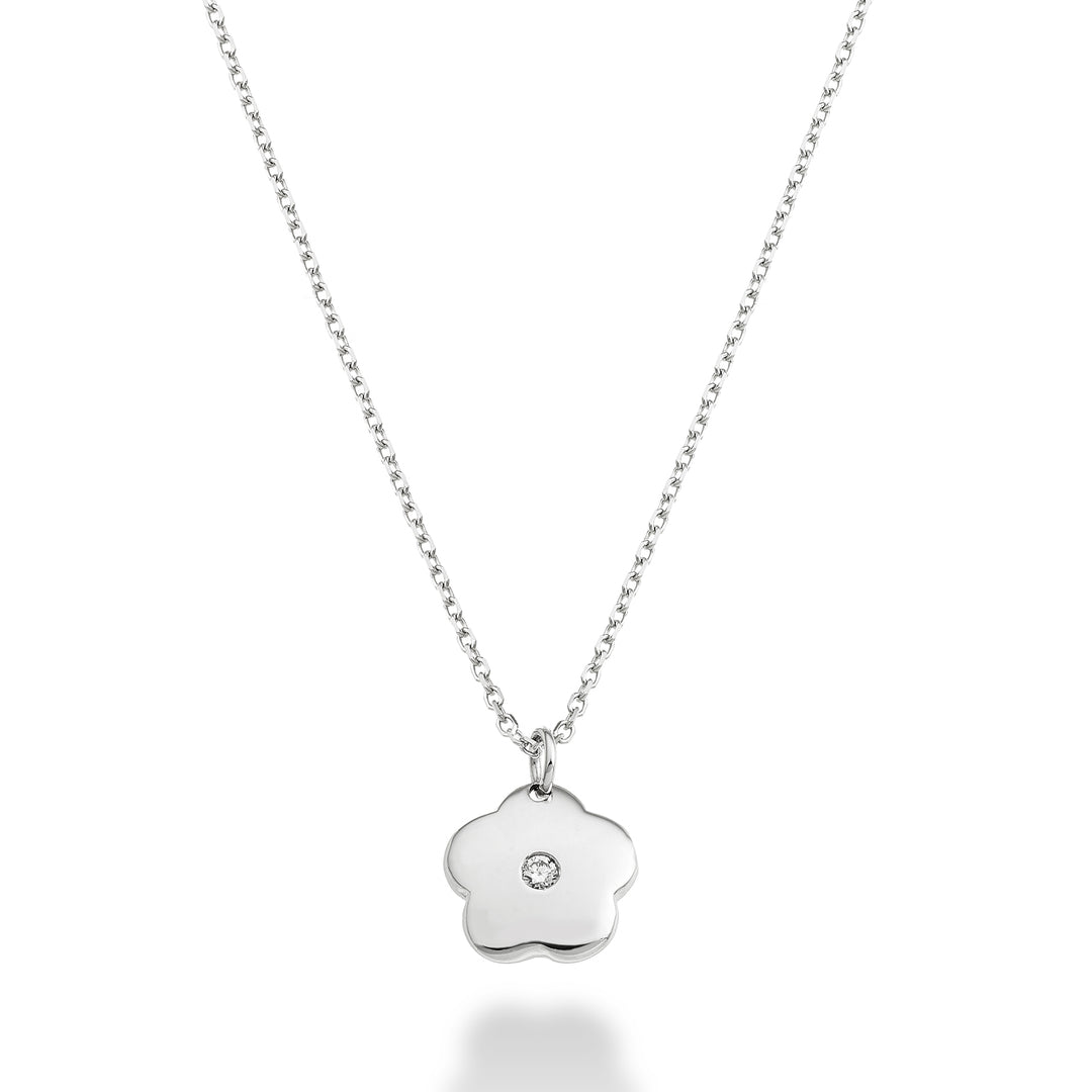 Mikiko cl 18k flower 0.01 ct white gold MD5129O4BR001