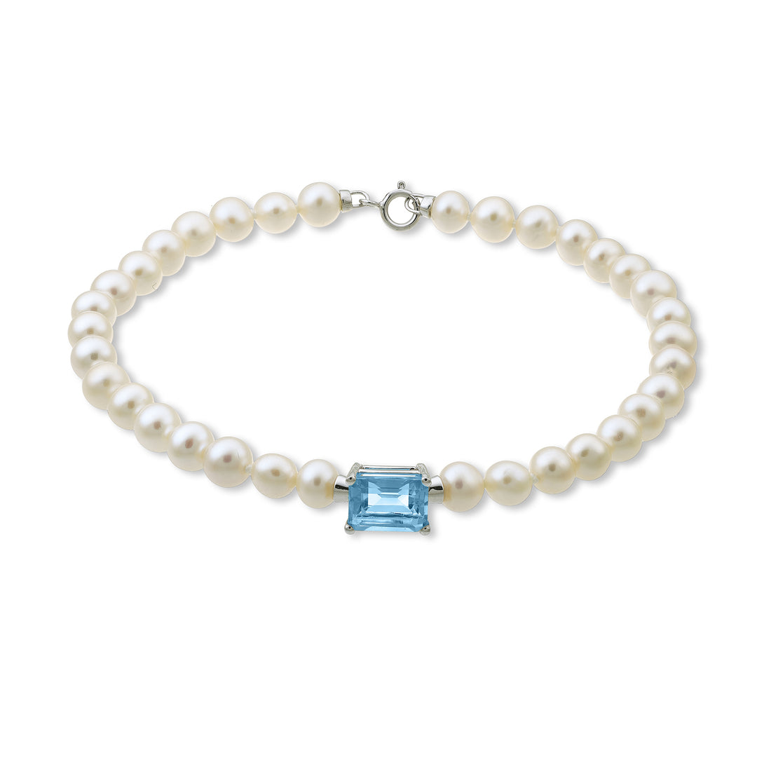 Mikiko br 18k fw 5,5/6 topacio suizo oct. Anillo resorte 6x8 ct.2.10 MB1016O4TPSW50