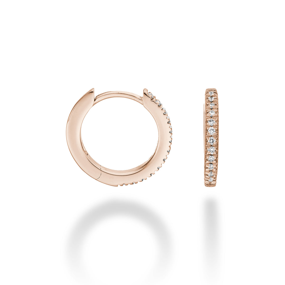 Mikiko or 18k ct.0.13 size 3 rose gold diam. east. 13.5mm MO5077O3BR013-3