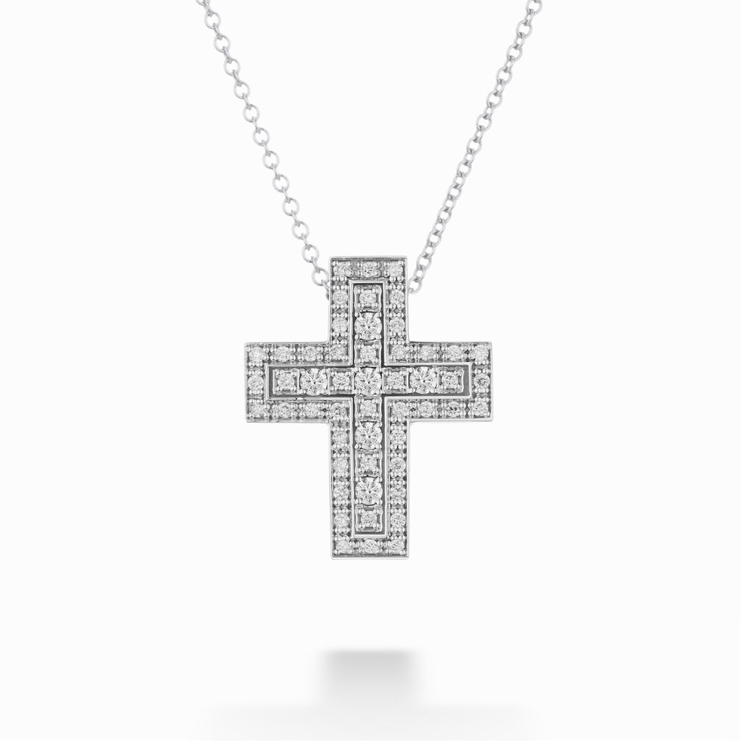 Golay collana multipietra croce piccola diamanti PCLCROSS001DI-23256110040