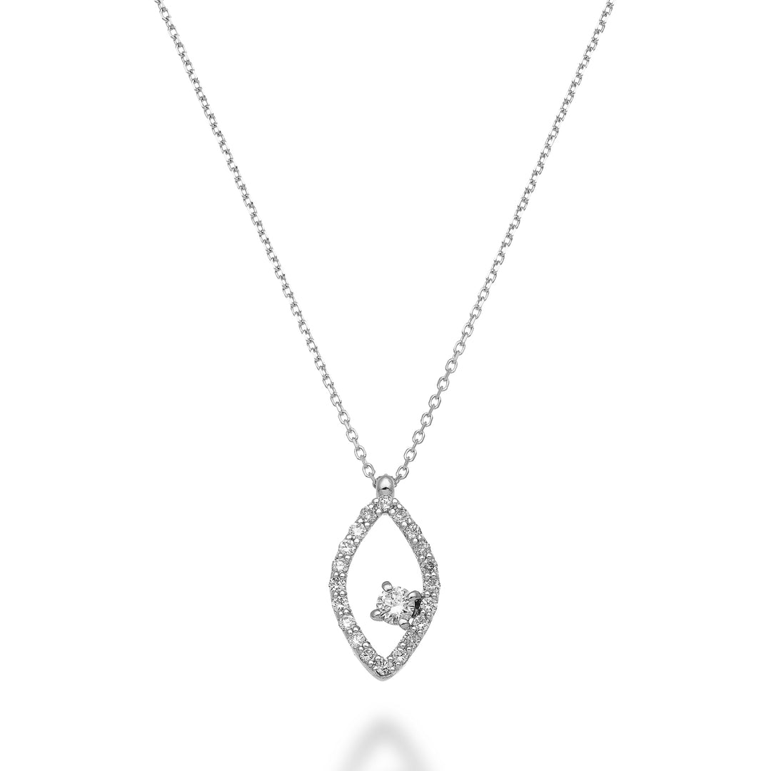 Collier World Diamond Group 18k ct.0,23 "oeil" GD5159O4BR023