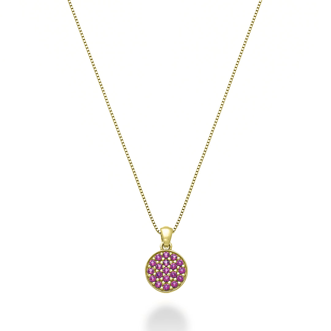 Mikiko cl 18k rubíes redondos 0,12 ct oro amarillo MD5165O1RBR
