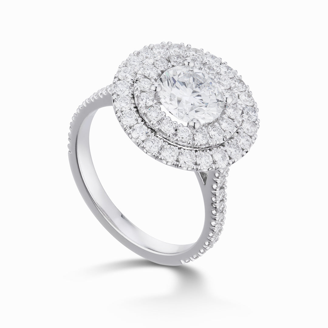 Anillo central X-Diamond 1.ct doble contorno y mango diam lgd XDAMP010DI-23194110153