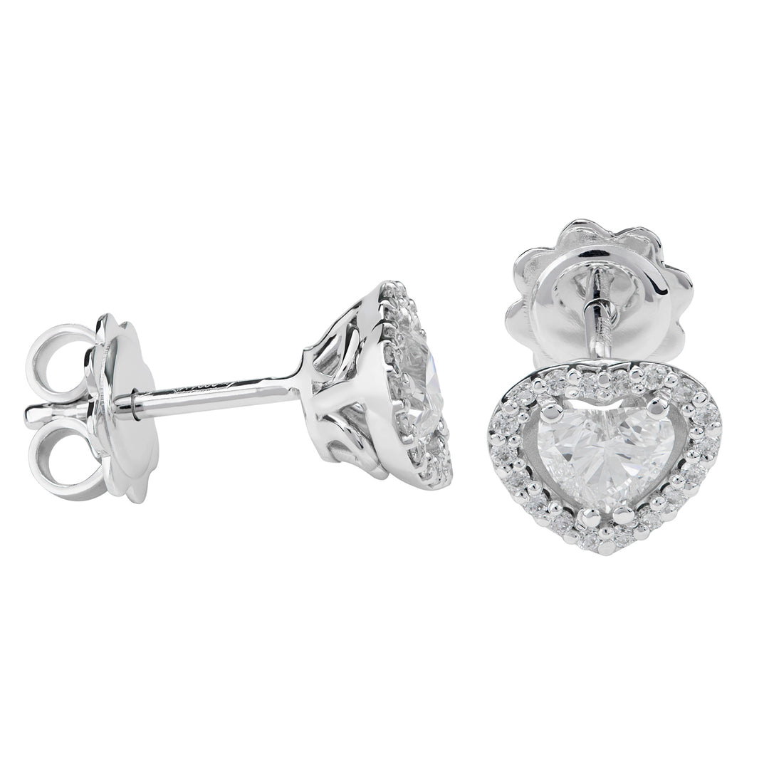 Golay orecchini cuore diamante cen ct. 0,25 e contorno OCT003DI2C-22125110023