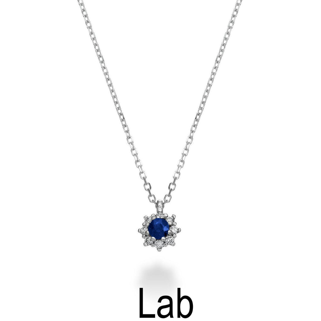 Laboratorio de zafiro Nihama cl 18k ct.0,08 diám. 0,04 ct talla 1 ND5084O4ZFL008