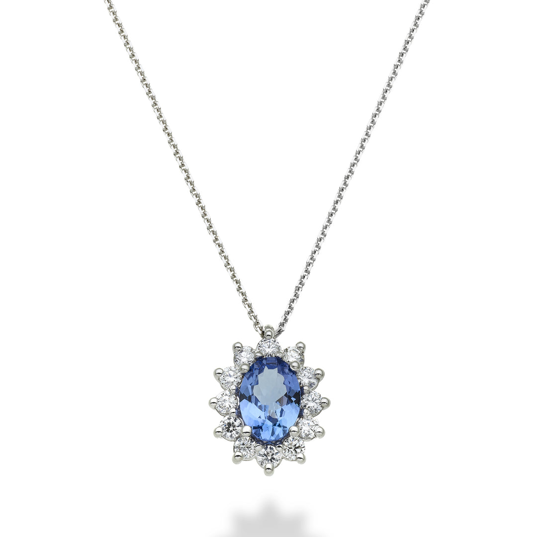 Nihama cl 18k tanzanite n. ovale 7x5 ct. 0,60 de diamètre. 0,30ctND5048O4TZN