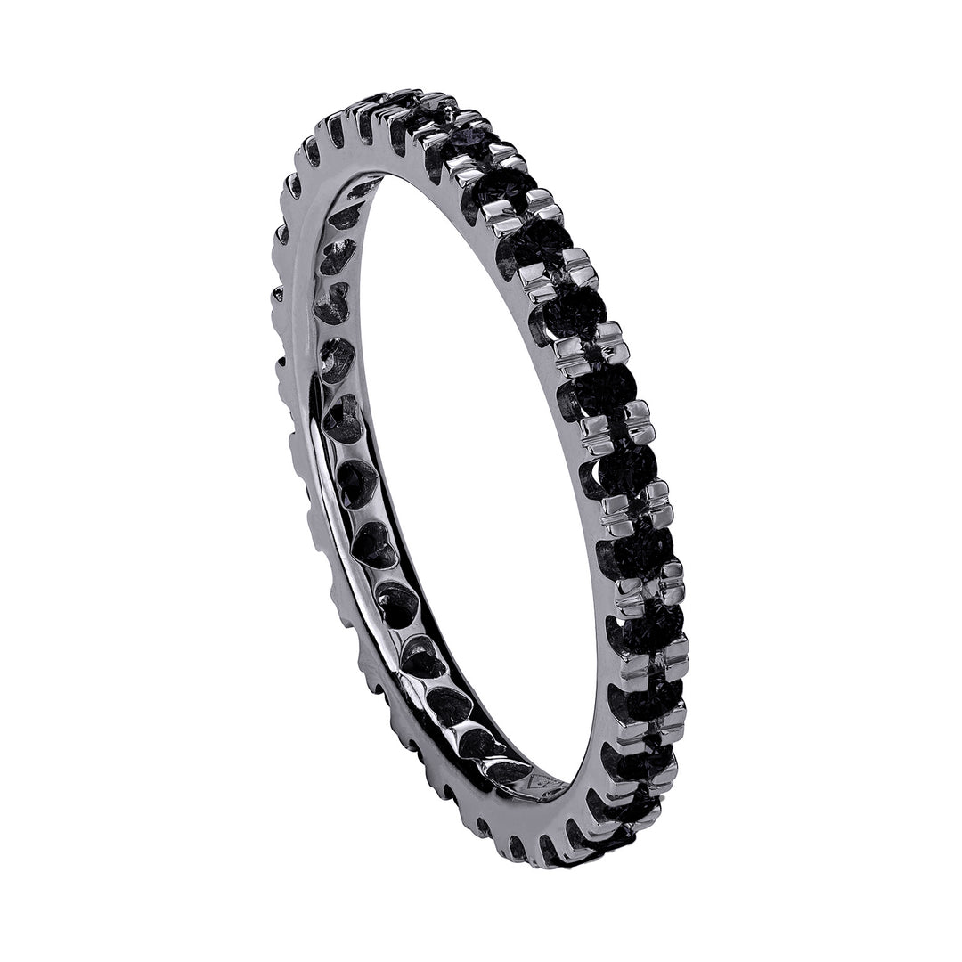 Anillo Golay con corazones y diamantes negros AET001060N-22032110054