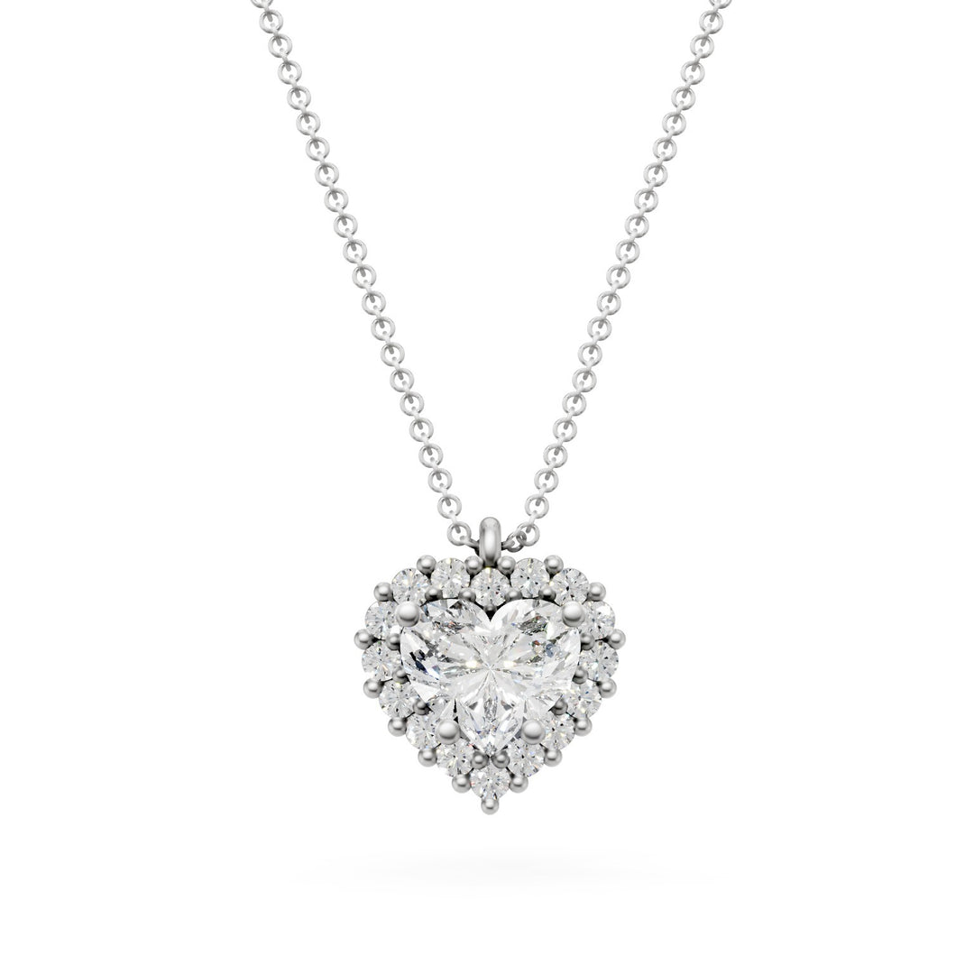 X-Diamond cl 18kt laboratorio g.d. total 1,30 ct corazón 1,01 ct d vs1 contorno empotrado y contramalla LXDGPU063O4CUBI130