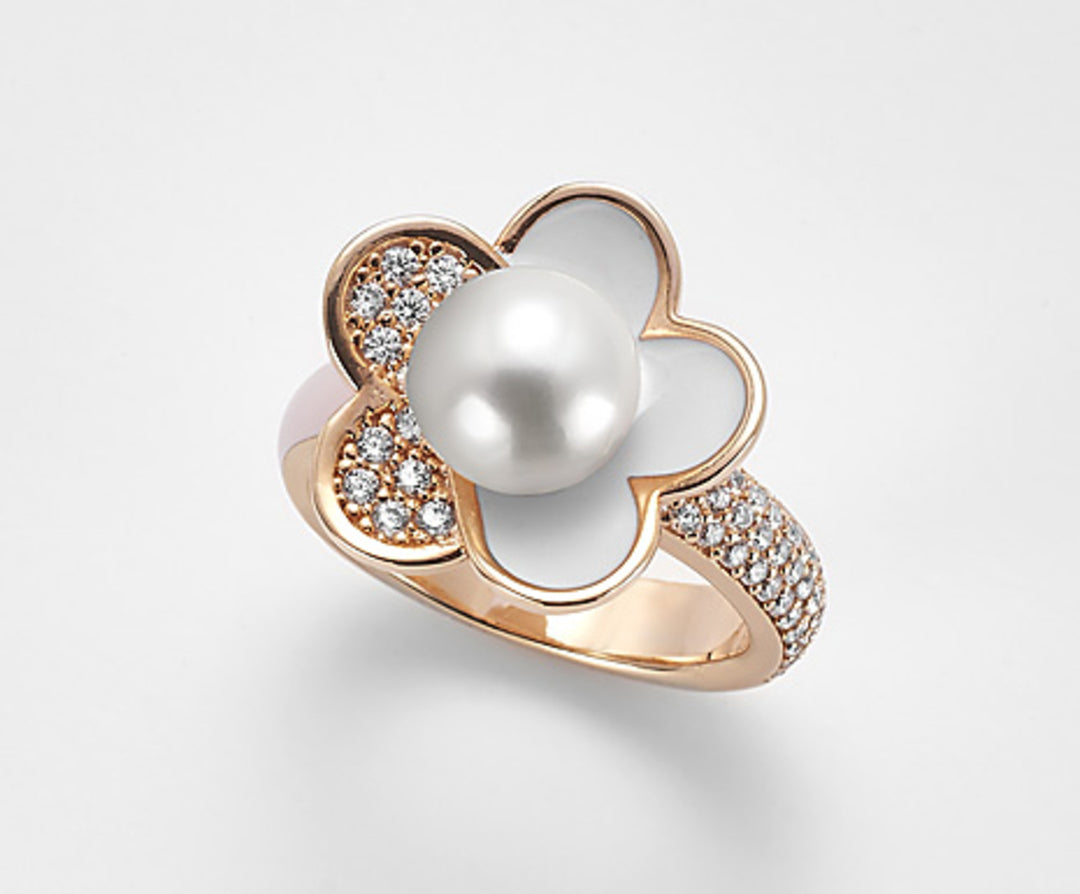 Nihama an ag925 fw bot 8,5/9 gem swarovski white enamel NA7156A3BIANCO0