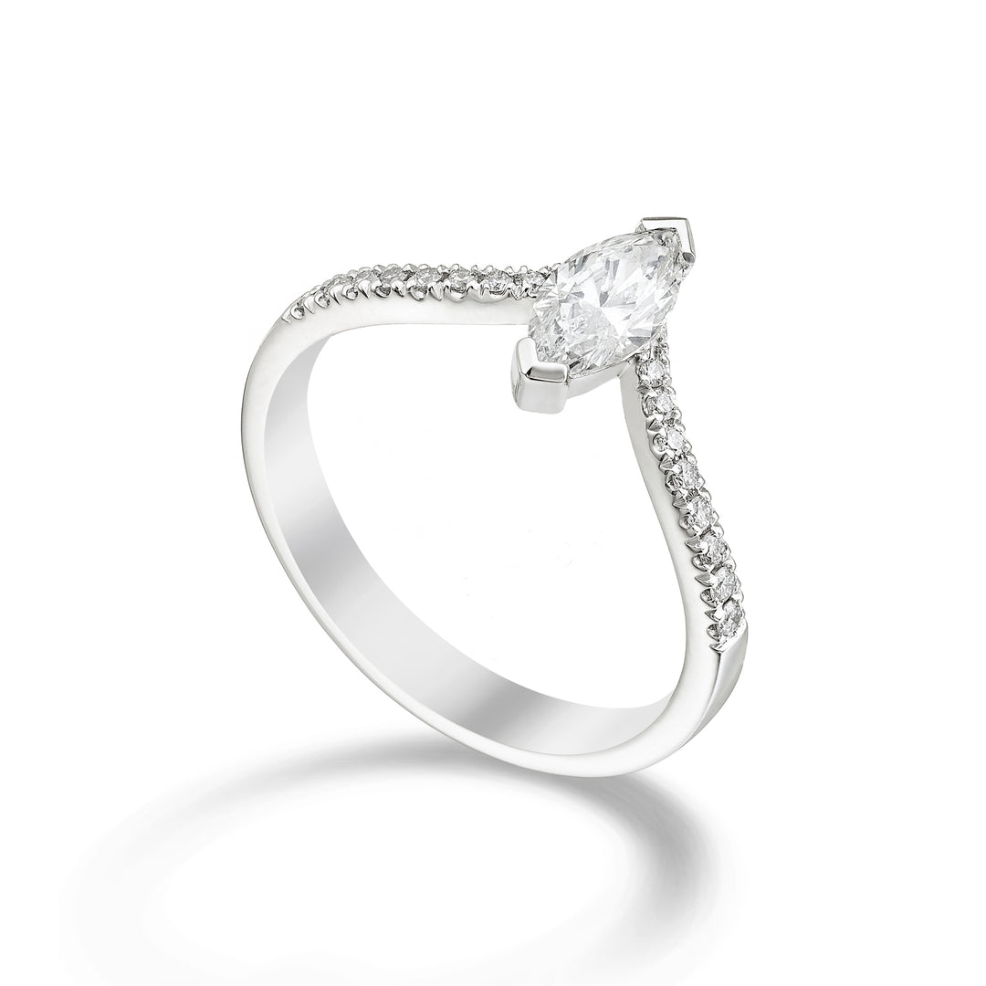 Golay anello solit diam marquise gambo inc. cen. 0,30ct ASLCMQ003DI30-23348110046