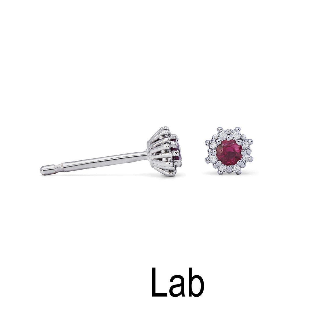 Nihama ou laboratoire rubis 18k ct.0,16 diam. 0,08 ct taille 1 NO5066O4RBL016