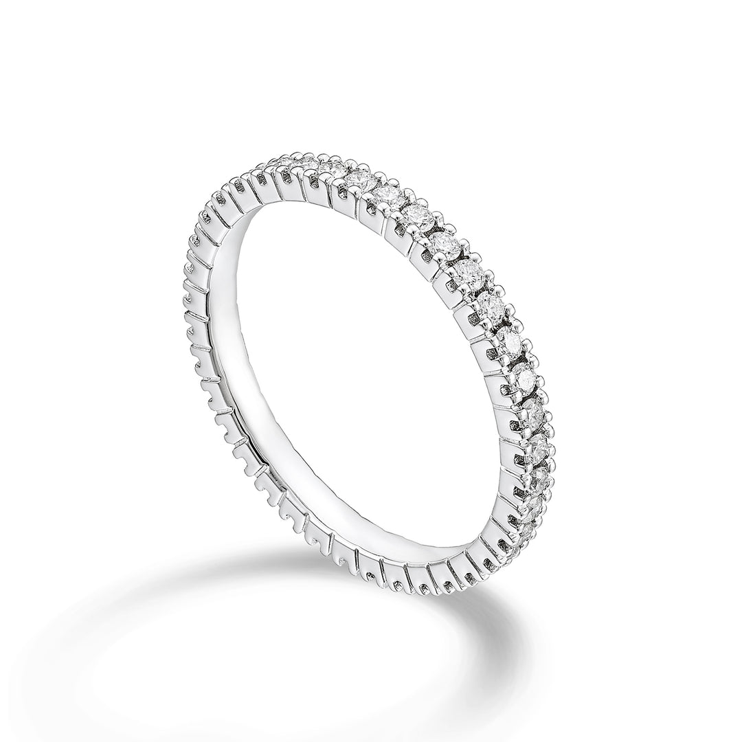 Bague linéaire Golay 1,08 ct or blanc taille 13 AETL022DI104B-13-25314110205