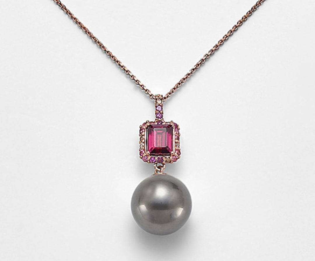 Nihama cl 18k sspb 11/12 ct.0,06 diam brown, tormalina ro sa e rodolite ND0984O3SANE110