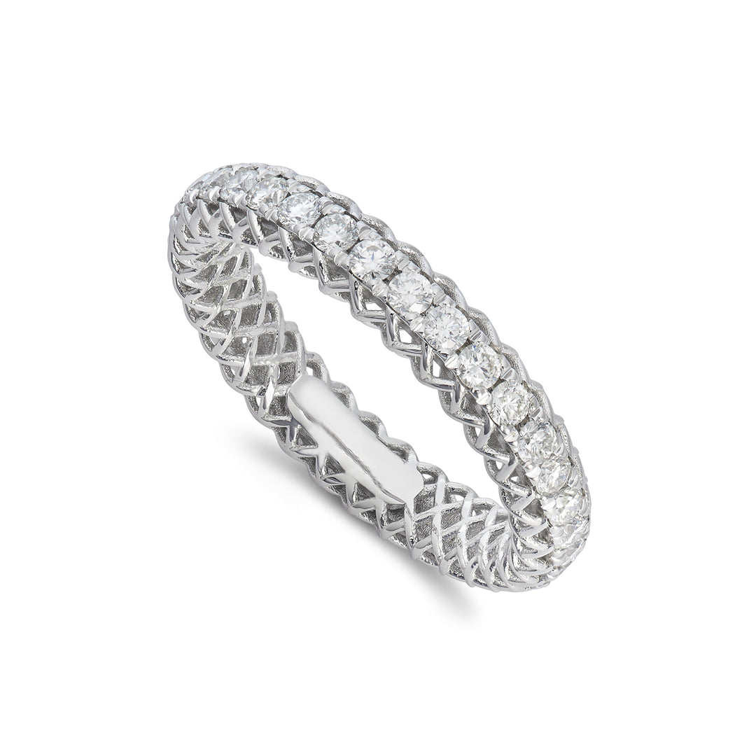 Golay anello girodito lineare a rete diamanti 2,10mm ARTG001DI85-22340110062