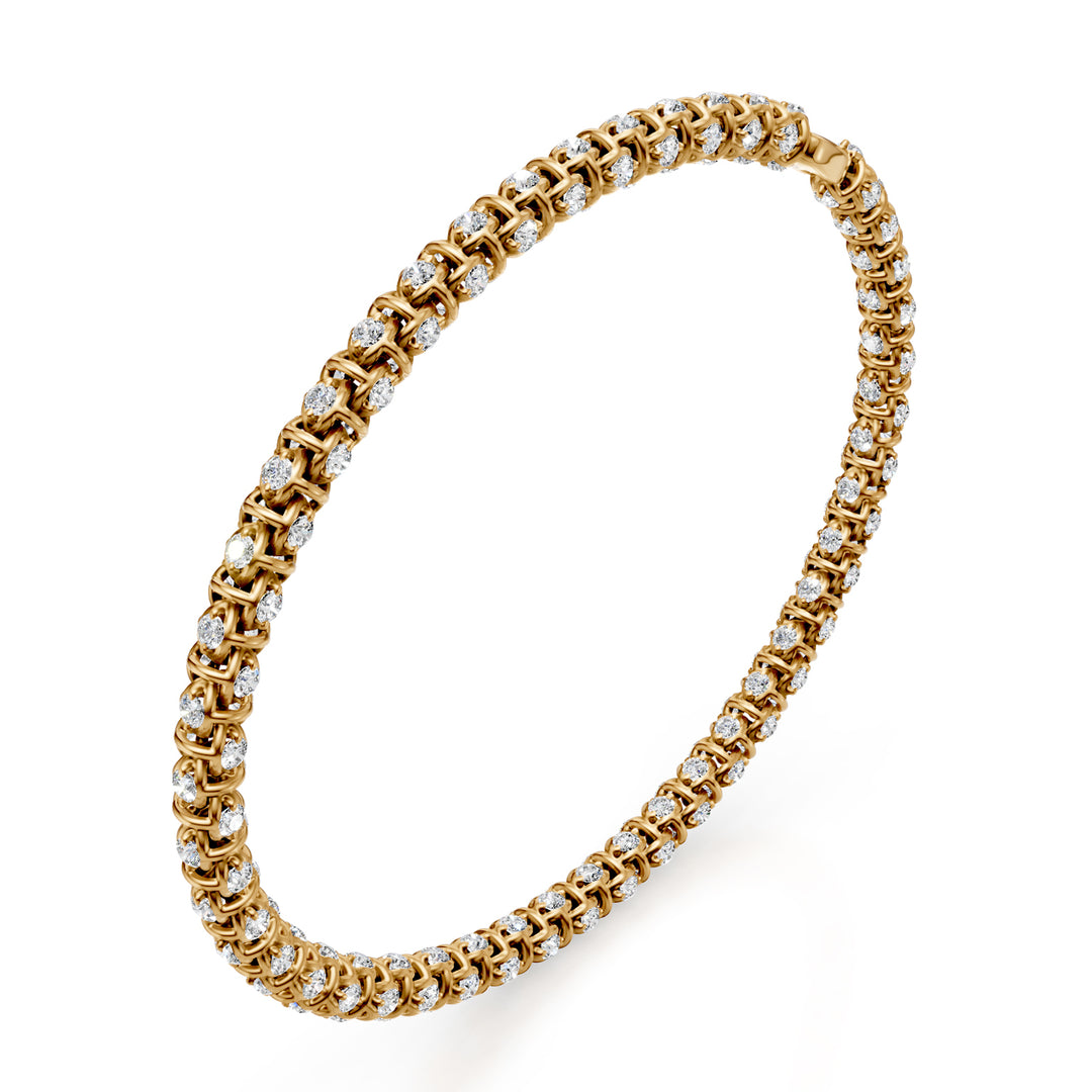 Golay soft mesh bracelet with yellow diamonds 0.014 ct BD540D0017G-175-24296110053