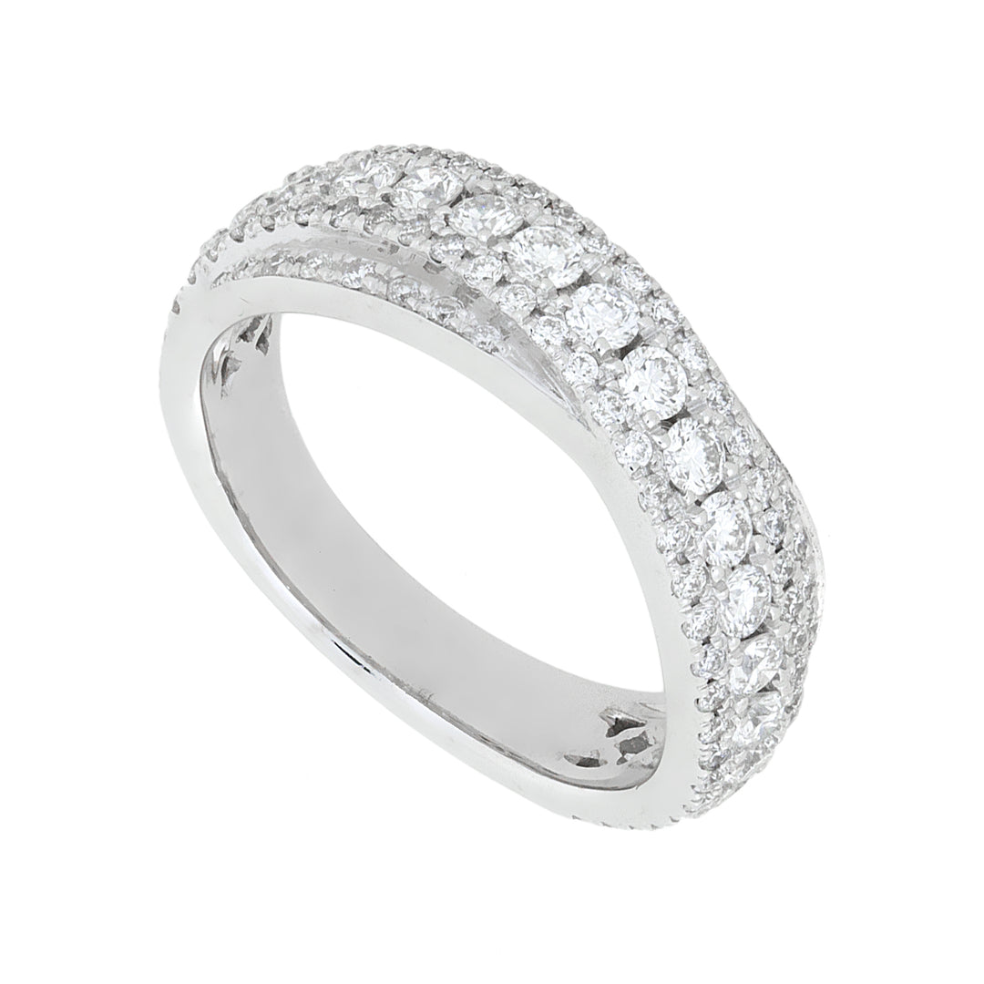 Anillo Golay de media caña con diamantes AFMG003WDI-22125110018