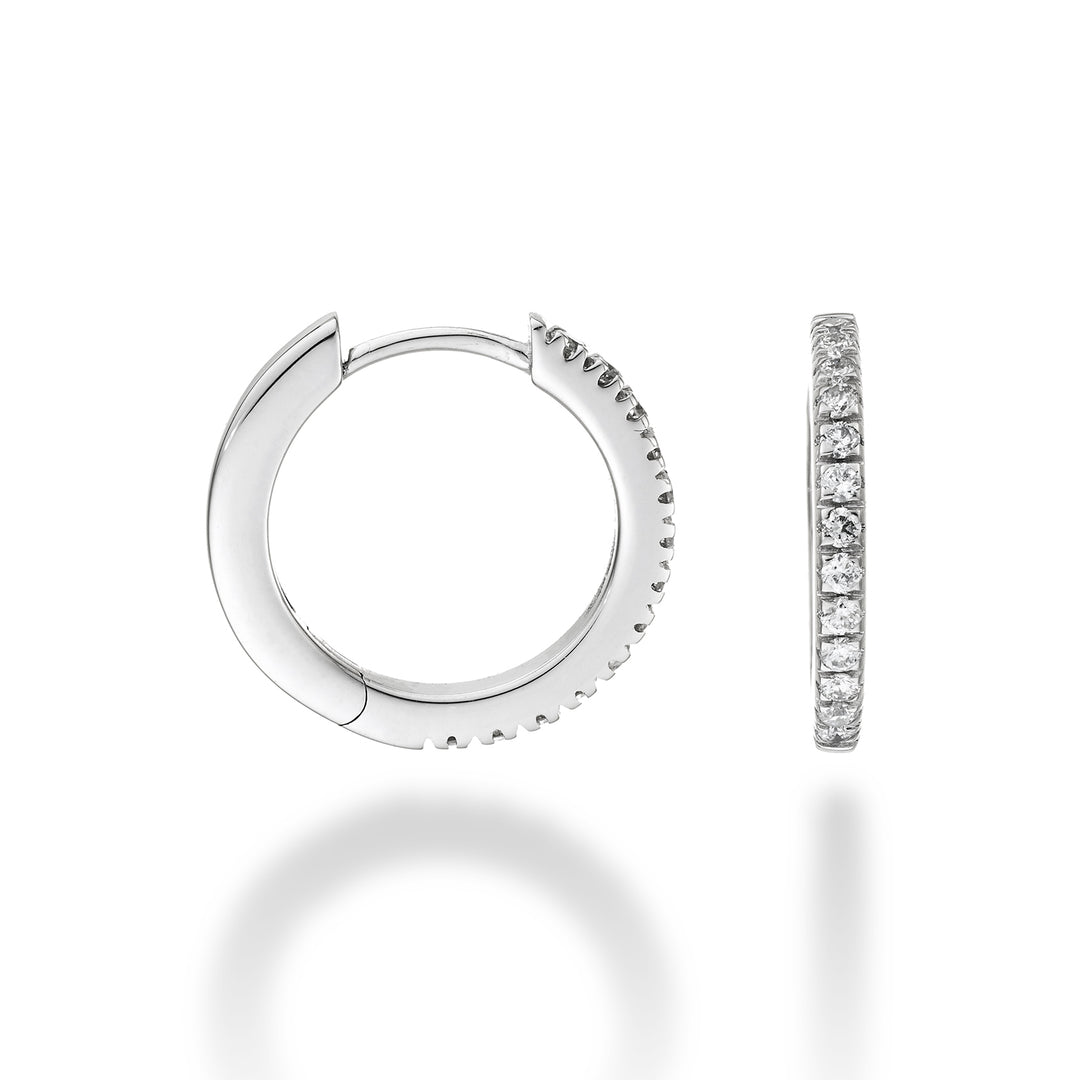 Mikiko or 18k ct.0,26 mis.4 oro bianco diam. est. 15mm MO5078O4BR026-4