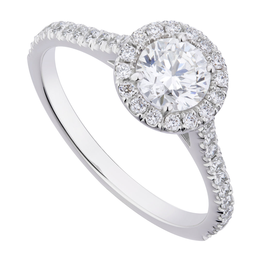 Golay solitaire ring with cen contour 0.70 in platinum ACT008DI70PT-25149110150