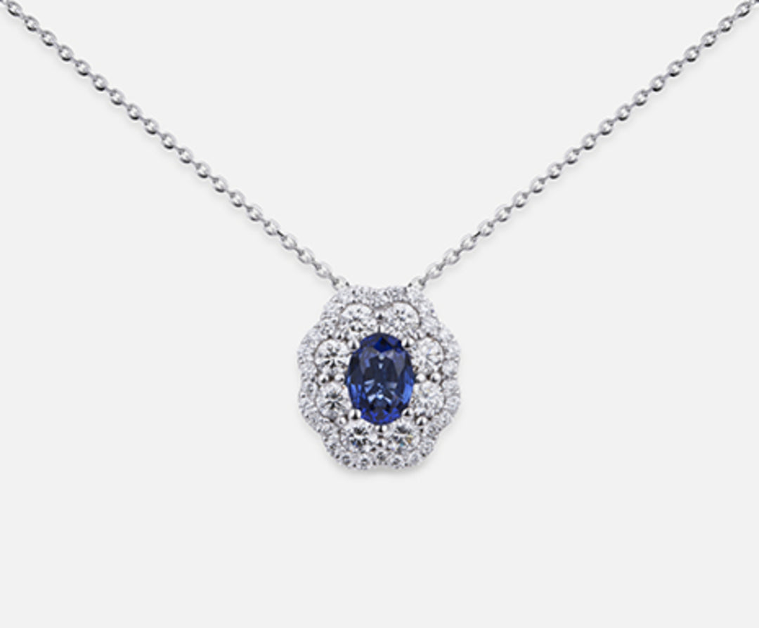 Mikiko cl 18k zaffiro n. ovale 6x4 ct.0,57 dia ct.0,63 MD5057O4ZFN057