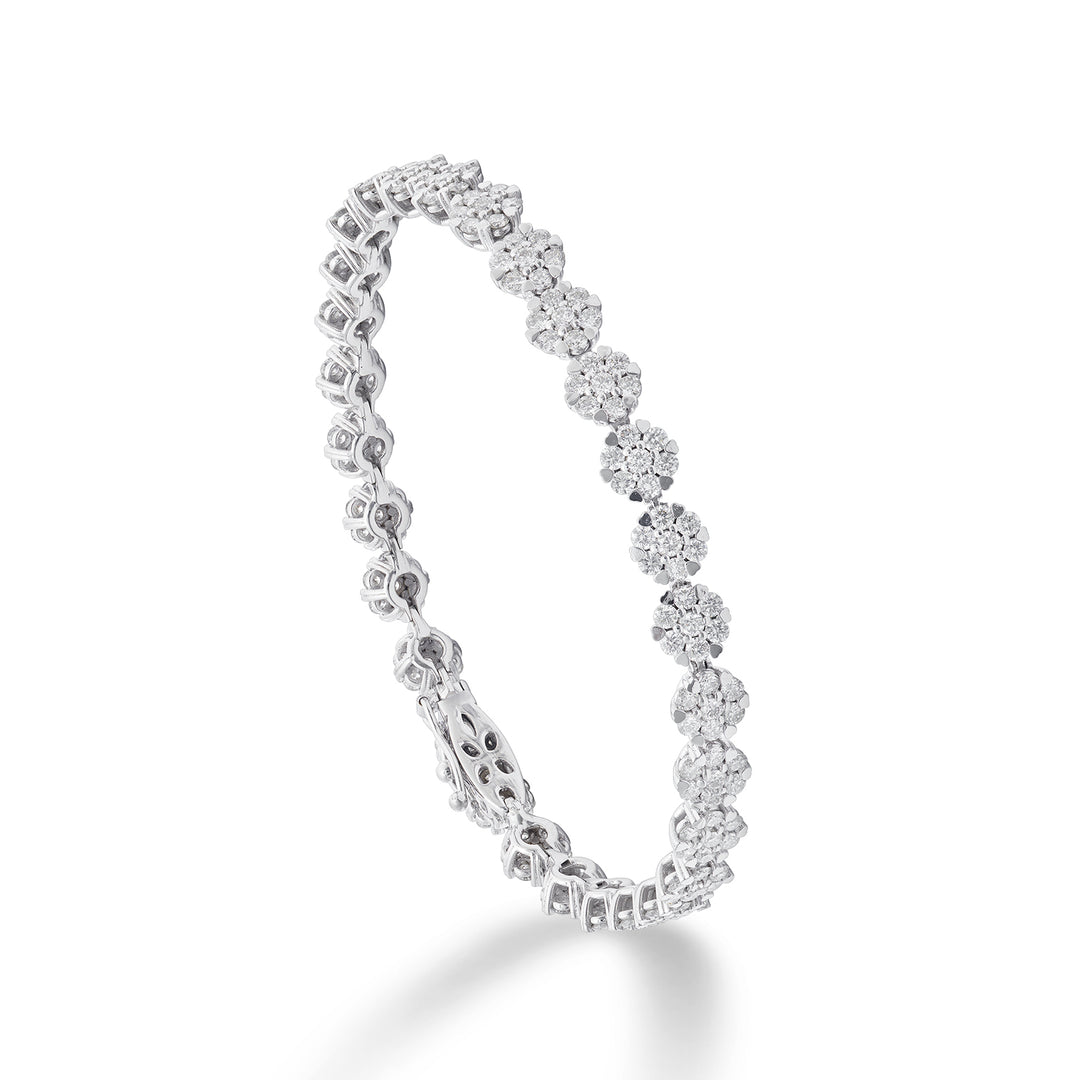 Golay multi-stone bezel tennis bracelet with diamonds BTCM001D350-22355110014