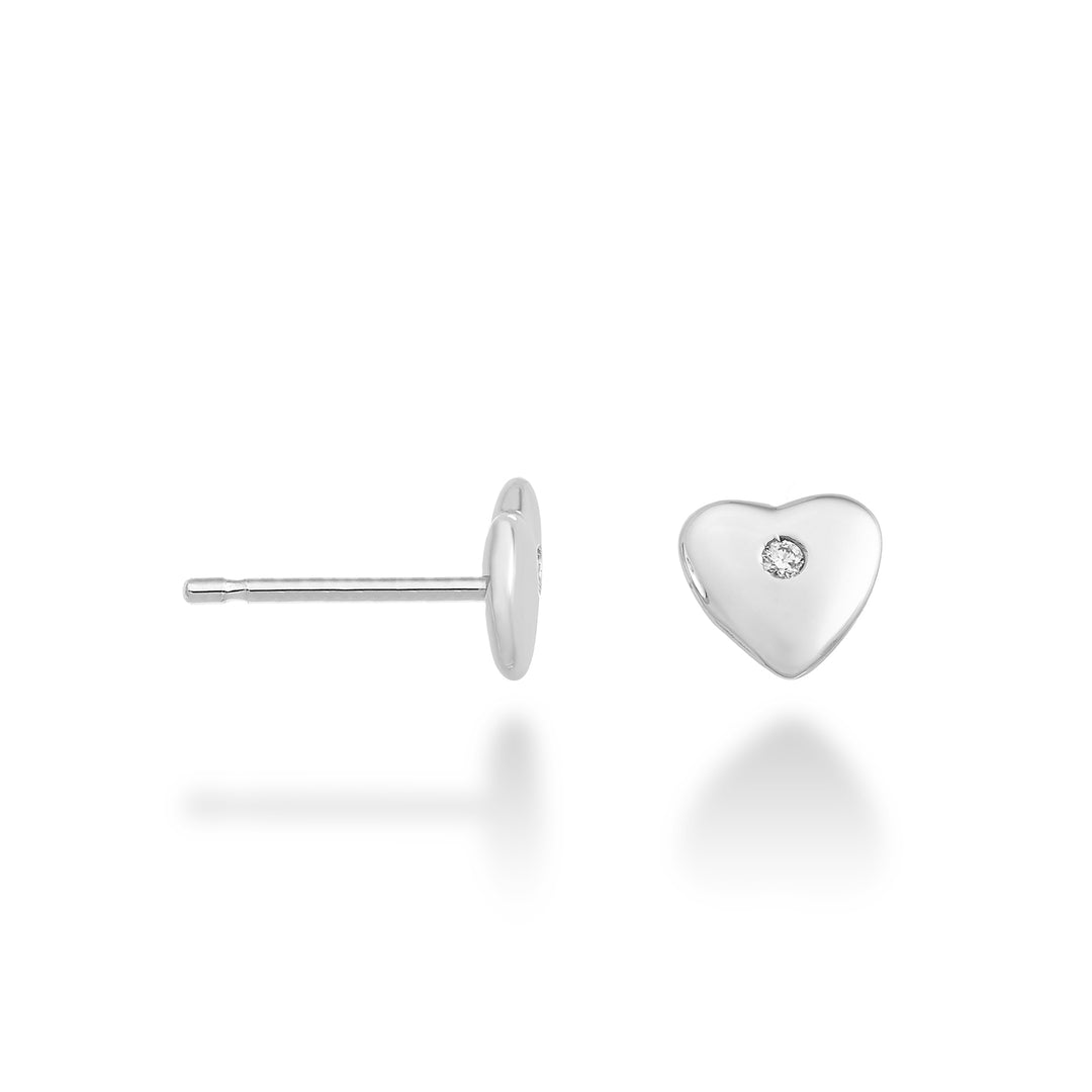 Mikiko or 18k heart 0.02 ct white gold MO5107O4BR002