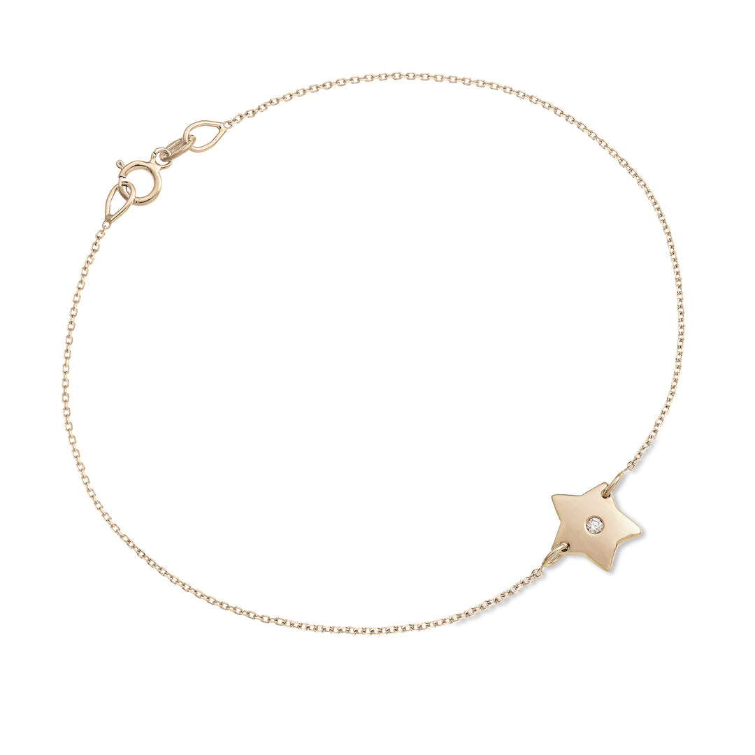 Nihama br étoile 18 carats 0,01 ct or rose NB5040O3BR001